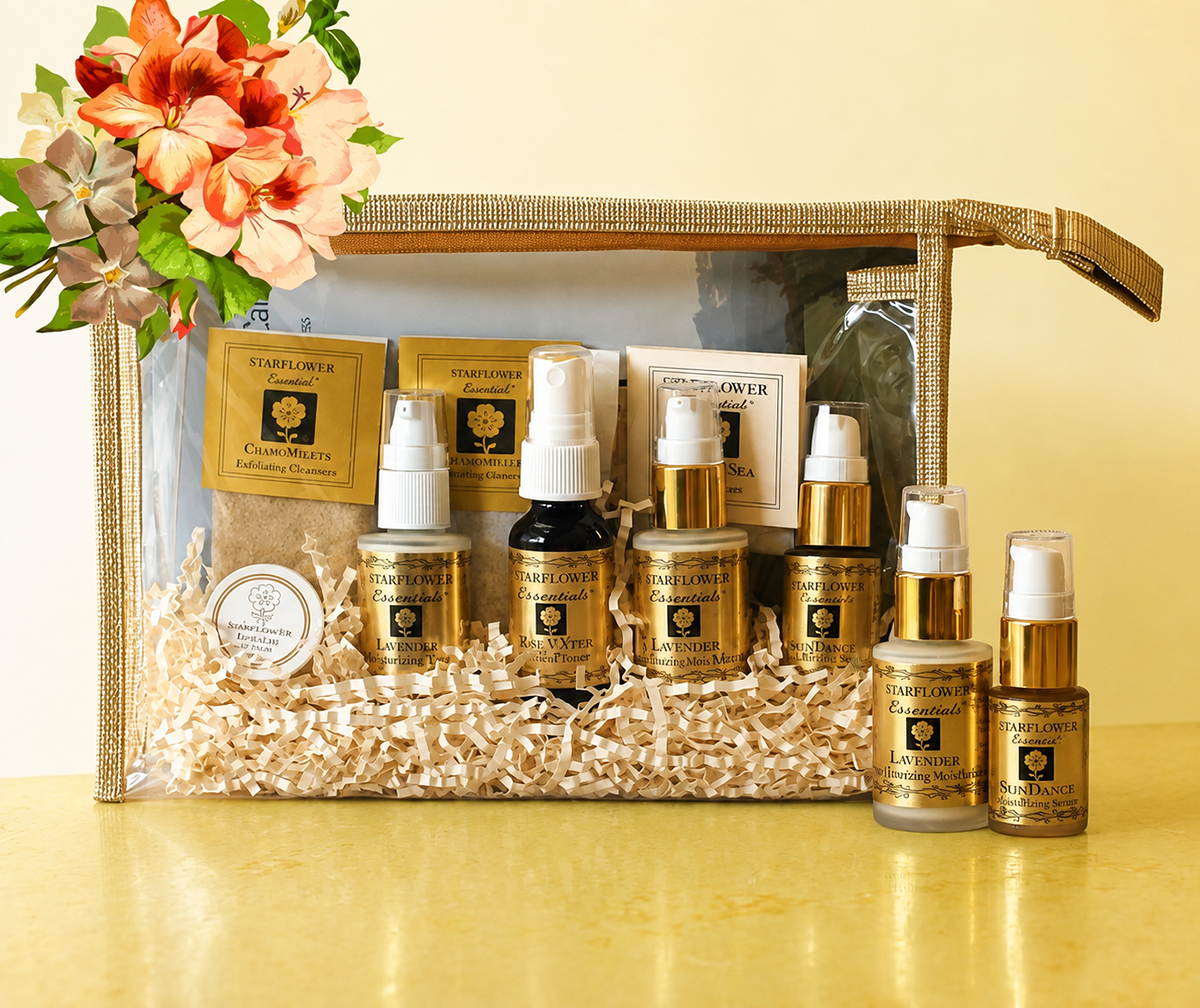 Starflower skincare travel kit